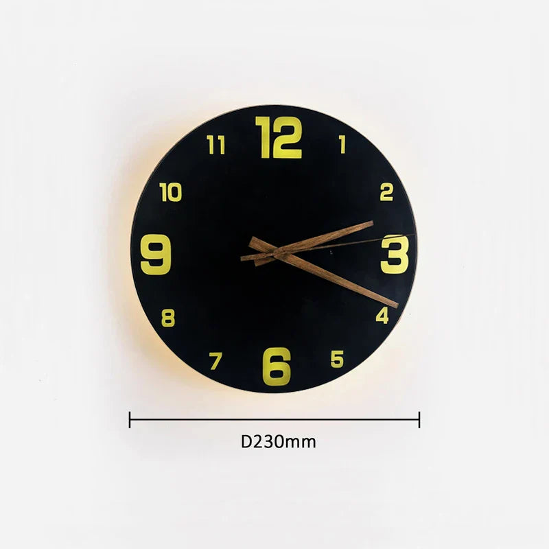 Applique con orologio in marmo