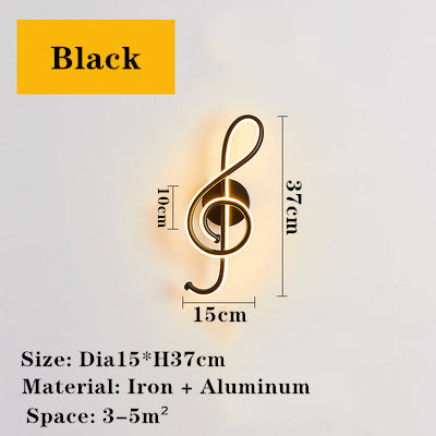 Applique con note musicali nordiche