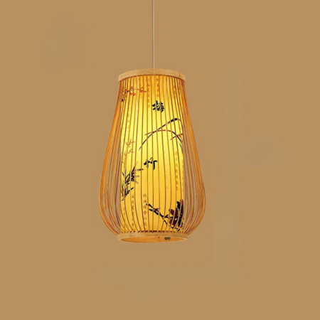 BambooHarmony | Sereno lampadario a sospensione per sale da tè