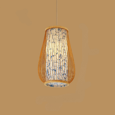 BambooHarmony | Sereno lampadario a sospensione per sale da tè