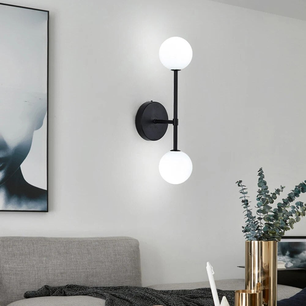 LuminousCrystal - Lampada da parete a led in vetro smerigliato Bal