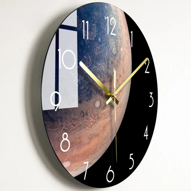 TimelessUniverse - Orologio da parete in vetro a ingranaggi