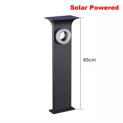 SunnyScape - Moderna luce solare per pali con colonna in alluminio