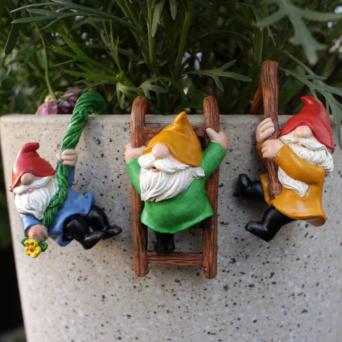 PottedPixies - Gnomo stravagante per ornamenti da appendere