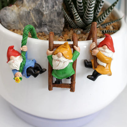PottedPixies - Gnomo stravagante per ornamenti da appendere