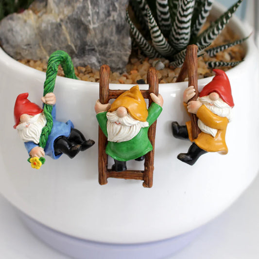 PottedPixies - Gnomo stravagante per ornamenti da appendere