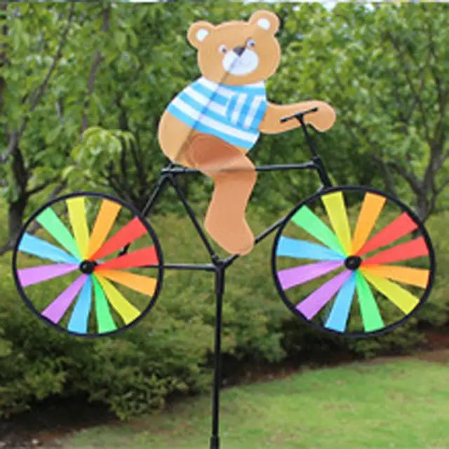 GardenGallop - Sculture a vento di animali in bicicletta