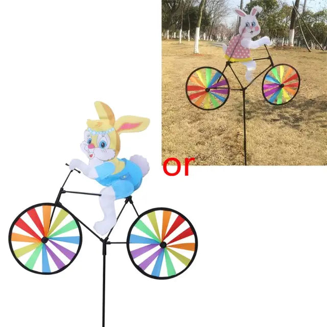 GardenGallop - Sculture a vento di animali in bicicletta