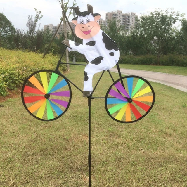 GardenGallop - Sculture a vento di animali in bicicletta