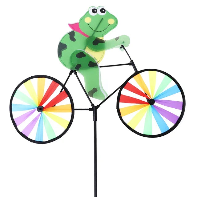 GardenGallop - Sculture a vento di animali in bicicletta