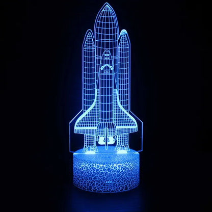 CosmoCraft - Lampada illusione razzo 3D
