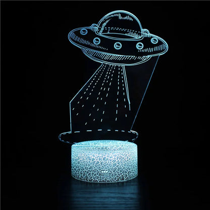 CosmoCraft - Lampada illusione razzo 3D