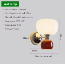 Applique LED moderne a forma di zucca