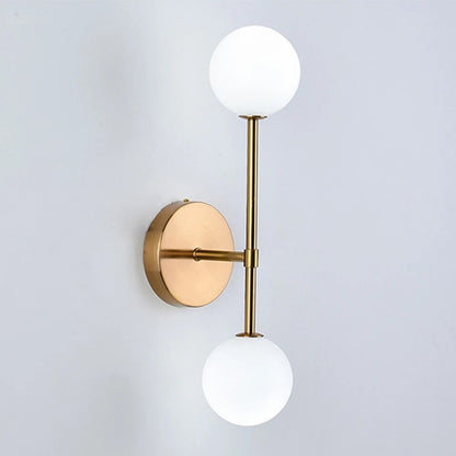 LuminousCrystal - Lampada da parete a led in vetro smerigliato Bal