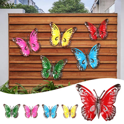 IronWings - Decorazione murale in ferro a forma di farfalla