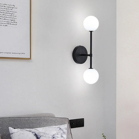 LuminousCrystal - Lampada da parete a led in vetro smerigliato Bal