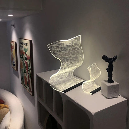 Sleek Acrylic - Lampada da tavolo a led in acrilico