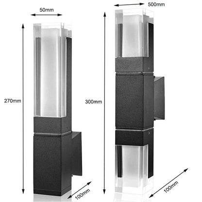 UrbanGlow - Applique LED minimalista in alluminio-acrilico