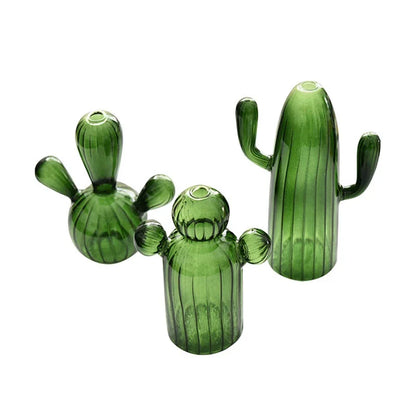 CactiClear - Vaso di vetro a forma di cactus