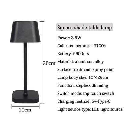 WanderLuxe - Lampade da tavolo a batteria