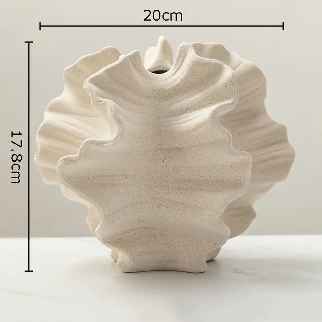 CreaseCraft - Vaso in ceramica con pieghe