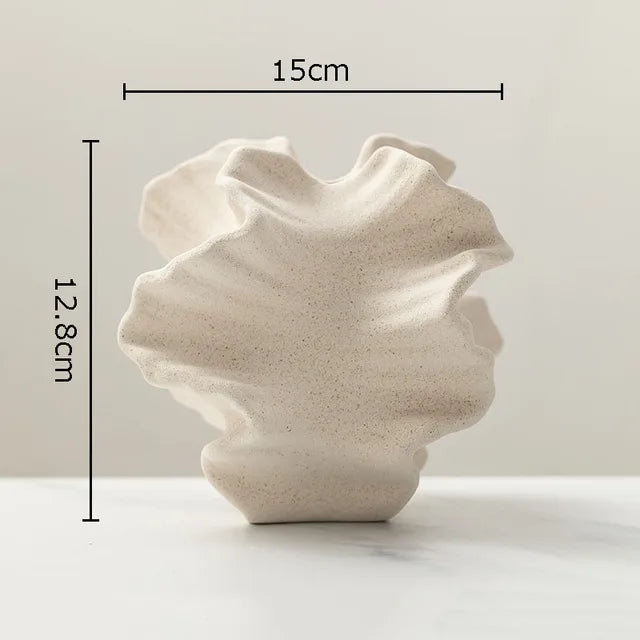 CreaseCraft - Vaso in ceramica con pieghe