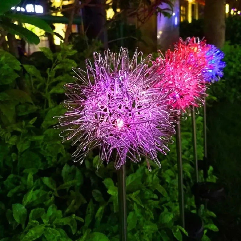 GlowSeed - Lampada da prato a forma di dente di leone per esterni