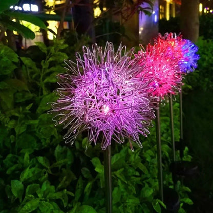 GlowSeed - Lampada da prato a forma di dente di leone per esterni