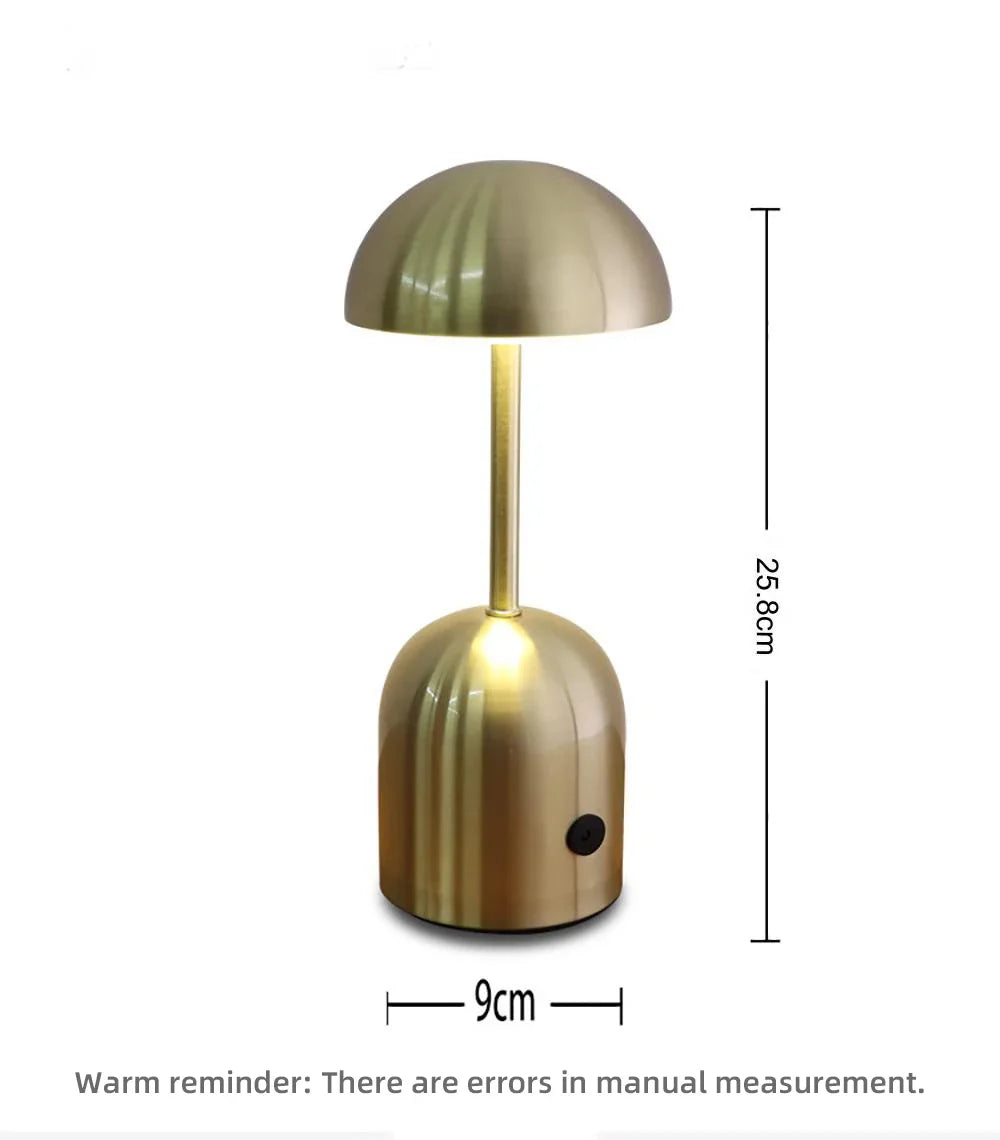 LuminaCrescent - Lampada da tavolo in metallo dimmerabilej