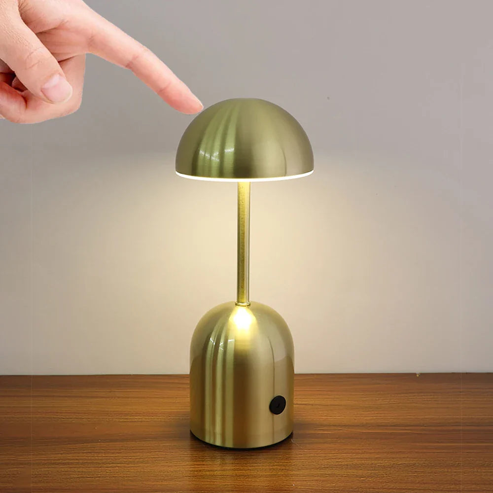 LuminaCrescent - Lampada da tavolo in metallo dimmerabilej