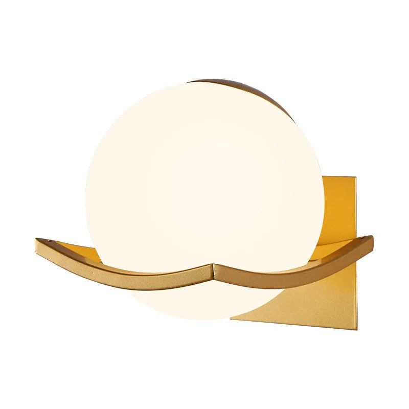 EuroLuxe - Lampada da parete in vetro smerigliato