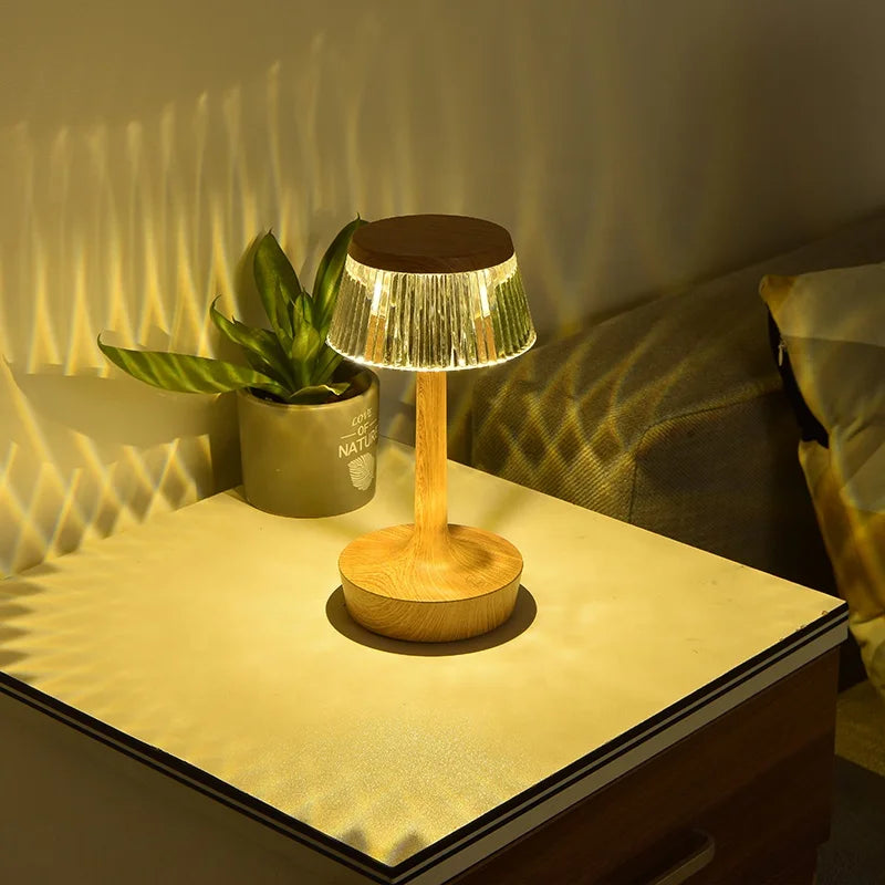 GlimmeringCrystal - Lampada di cristallo ricaricabile