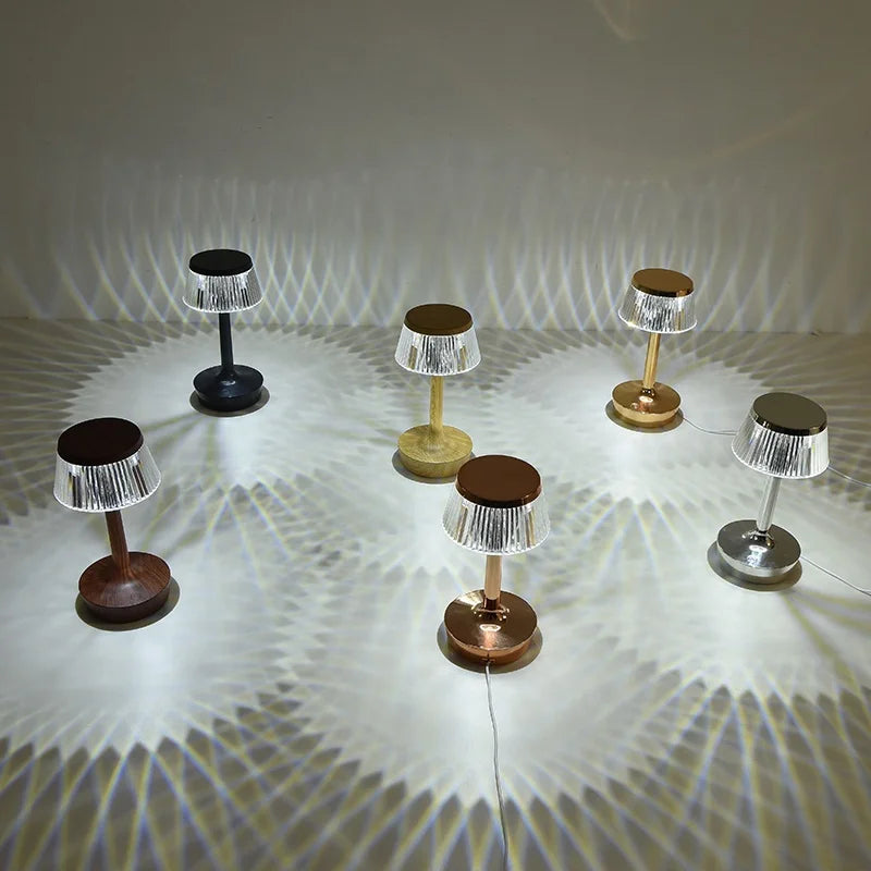 GlimmeringCrystal - Lampada di cristallo ricaricabile