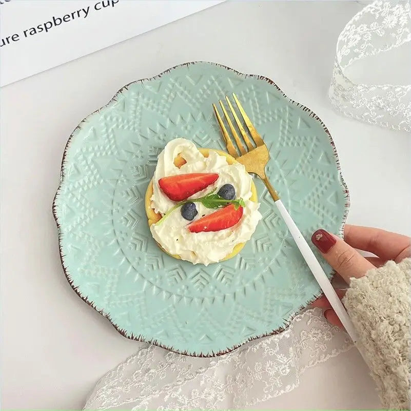 SavorSwirl - Piatto da dessert in ceramica