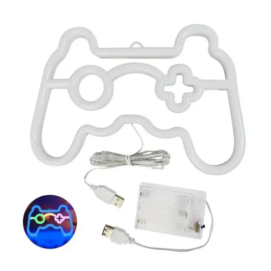 Joystick al neon - emblema della console