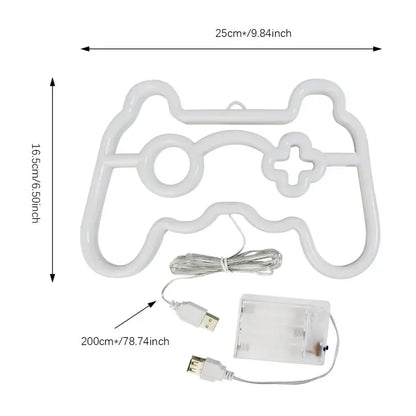 Joystick al neon - emblema della console