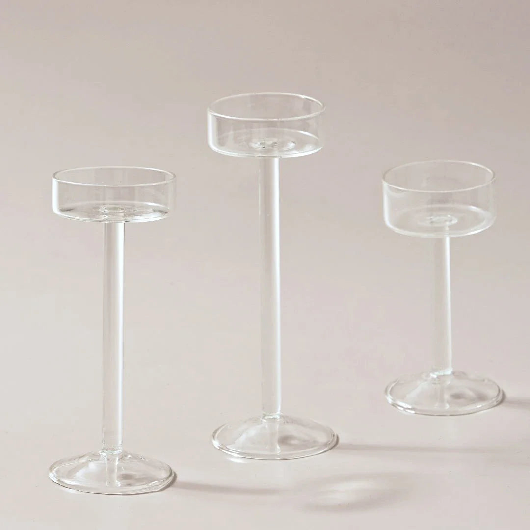 CrystalClear - Portacandele in vetro