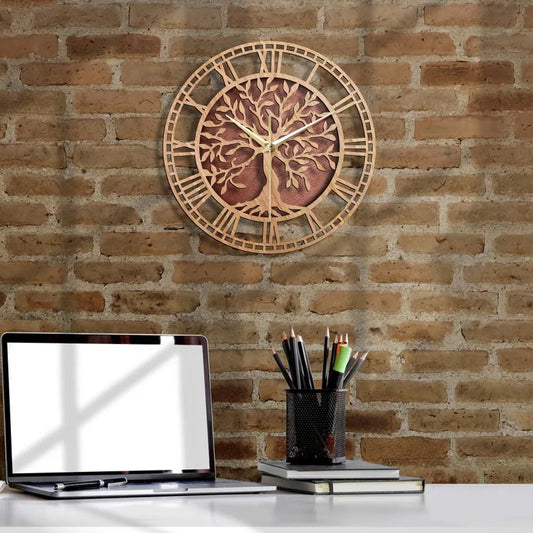 AncientRoots | Orologio da parete in legno