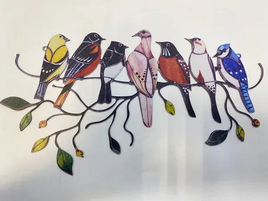 MiniAcrylic - Uccello in vetro appeso