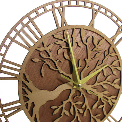 AncientRoots | Orologio da parete in legno