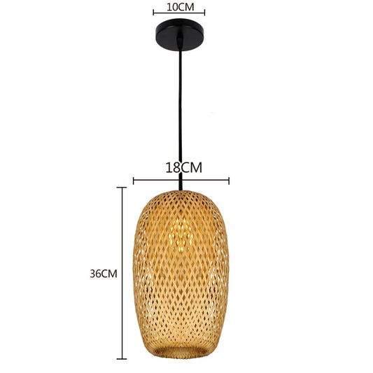 BambooCraft - Luce in vimini di bambù