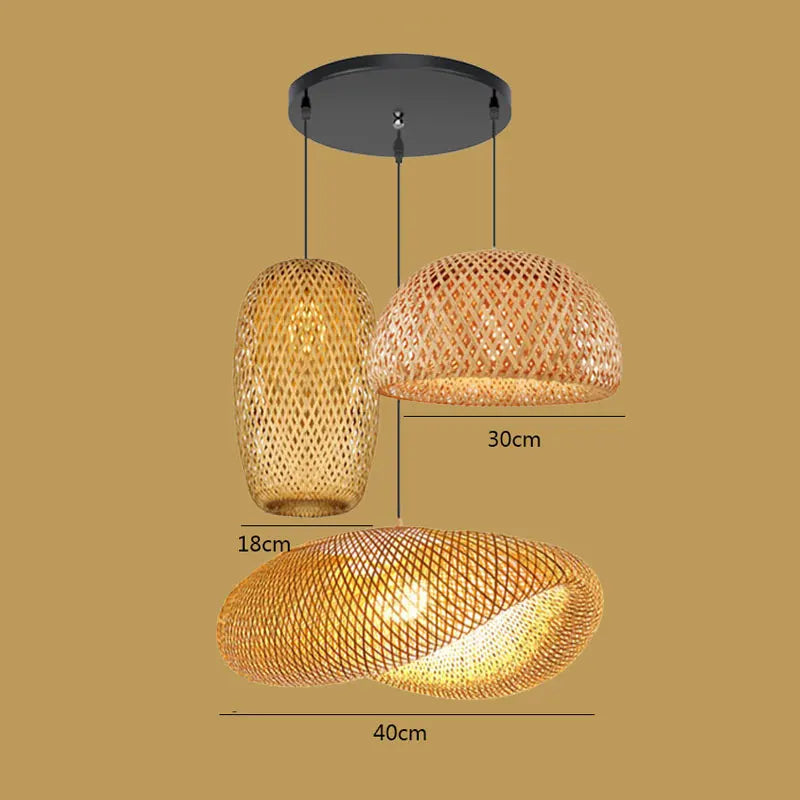 BambooCraft - Luce in vimini di bambù