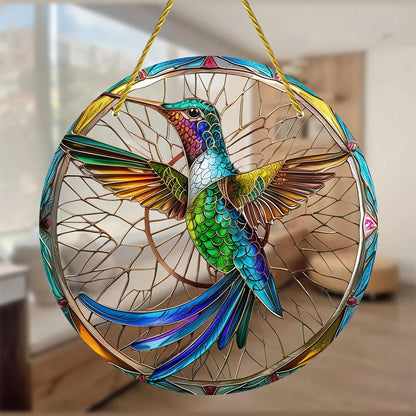 StainedRound - Colibrì da appendere