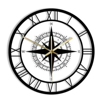 DirectionalChart - Orologio da parete con bussola nautica