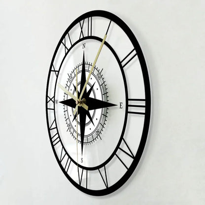 DirectionalChart - Orologio da parete con bussola nautica