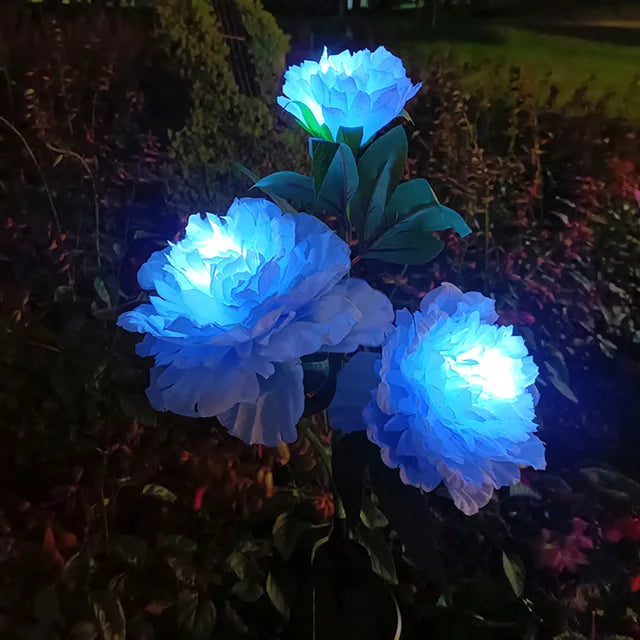 PeonyGlow - Luce floreale a energia solare