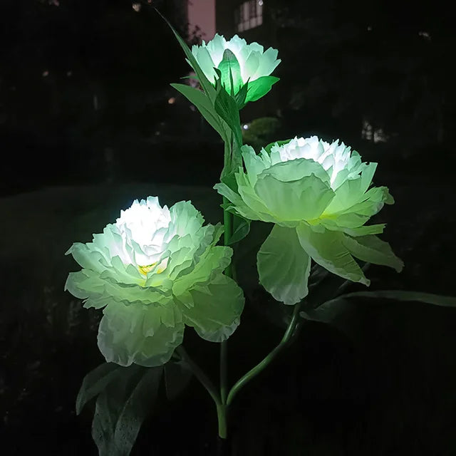 PeonyGlow - Luce floreale a energia solare