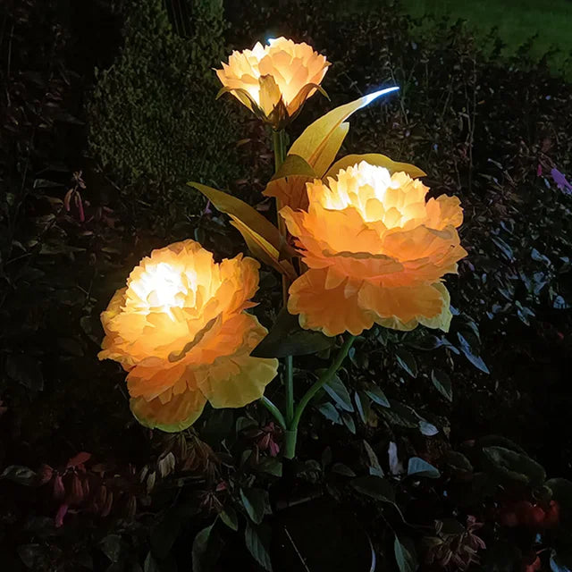 PeonyGlow - Luce floreale a energia solare