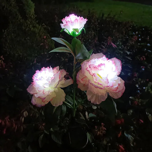 PeonyGlow - Luce floreale a energia solare