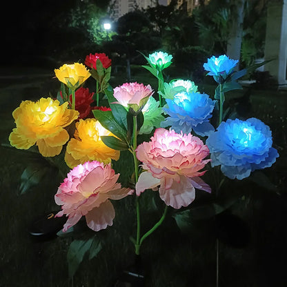 PeonyGlow - Luce floreale a energia solare